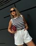 K New Women's Casual Workwear Shorts, High Waist Slimming Versatile Three Quarter Pants_ecoleips.com
