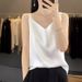 Summer Satin Wide-strap Camisole For Women, Slimming And Versatile, With A Mulberry Silk Feel, Casual Top_ecoleips.com