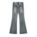 Women’s Clothing Brand Street Fashion Denim Flared Slim Fit Women's Hot Girl Jeans_ecoleips.com