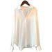 Long-sleeved Satin Shirt Women's Design Sense Niche 2026 Spring And Summer Sun Protection Versatile Drape Sense Retro Hong Kong Style Shirt Top_ecoleips.com