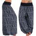 Women's Clothing Printed Wide Leg Pants Women's Casual Trousers Harem Pants_ecoleips.com