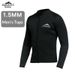 Aria Basics 1.5mm Sharkbat Thermal Wetsuit, Surfing Cold-proof Diving Suit, Long-sleeve Swimsuit Set_ecoleips.com