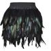 Halloween Fluffy Feather Skirt, Elastic Waist Short Skirt For Cosplay, Club & Rave Outfits_ecoleips.com