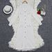 Women's Clothing V Neck Short Sleeved Sweater Dress Waist Temperament Knitted Dress_ecoleips.com