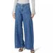 Women's Clothing Casual Wide Leg Stitching Jeans Large Size Loose_ecoleips.com