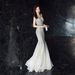 Women's clothing dress women's new banquet elegant annual meeting long fishtail sequin sexy dress_ecoleips.com