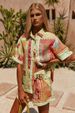 Women's Linen Casual Fashion Shirt Cardigan Set Short Sleeved European American Style_ecoleips.com