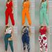 Women's High-Waisted V-Neck Jumpsuit Backless Print Design Spring/Summer New European American Style_ecoleips.com