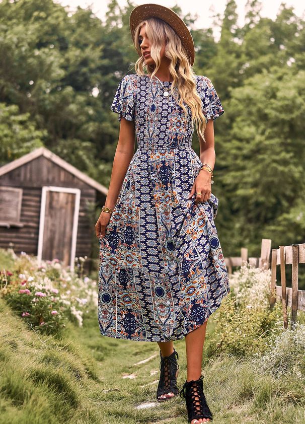 DiYun Independently Developed Cross-border Large Hem For Spring/summer 2023, Which A Waist-slimming Dress That_ecoleips.com
