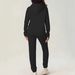 Women's European American Style Autumn Winter Hooded Sweatshirt Casual Letter Print Fleece Lined Thickened Set_ecoleips.com
