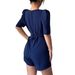 Women's Clothing High End Simple Puff Sleeve Solid Color Shorts Jumpsuit Women's Clothing Spring And Summer_ecoleips.com