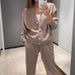 2025 Fall/Winter New European And American Cross-Border Best-Selling Casual Sports Suit Cardigan Top Women's_ecoleips.com