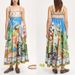 Women's Clothing INS New Cotton And Linen Printed Suspenders Sunflower Skirt Holiday Style Dress_ecoleips.com