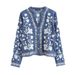 Women’s Embroidered Denim Shirt – Vintage Floral Long Sleeve, Euro-American Retro Style (M-L)_ecoleips.com
