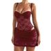 Women's European And American Style Spring Summer Solid Color Bodysuit Lace Tight Skirt Two Piece Set_ecoleips.com