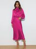 Women's Clothing High-End Satin Long Sleeved Loose Dress Elegant Evening Coat Autumn Style For Women For Formal & Casual_ecoleips.com