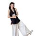 Black Sleeveless Camisole Shirt For Women 2025 Summer New French Niche Design Slim Loose Top_ecoleips.com