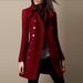 Elegant Wool Blend Trench Coat For Women – Double-Breasted Mid-Length Winter Coat With Notched Lapel, Slim Fit Office Coat_ecoleips.com