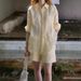 Relaxed Summer/Lazy Casual Style Full Linen Silhouette Shirt/Shorts Set_ecoleips.com