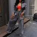 Women's Clothing Fashion Loose Casual Short Jacket Wide Leg Trousers Denim Suit Women's Two Piece Suit_ecoleips.com