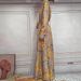 Ethnic-Inspired Floral Print Belted Dress With Gold-Toned Chains – Timeless Elegance For Women_ecoleips.com