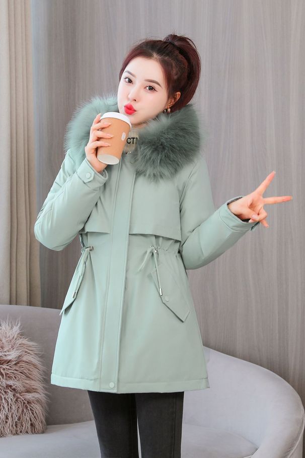 Women's Clothing Cotton Coat Women Winter New Fashion Warm Thick Down Cotton Coat Women's Medium And Long Cotton Coat Women's Clothing Coat_ecoleips.com