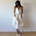 Women's Sexy Deep V Halter Backless Solid Color Ruched Resort Maxi Dress – Party Gown_ecoleips.com