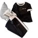 Women's Summer Fashion Color Block Two Piece Set round Neck Short Sleeve Top Loose Sports Pants Casual Print 8002_ecoleips.com