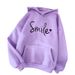 Women's clothing 2023 new autumn letter hooded loose ladies sweatshirt women's tops _ecoleips.com
