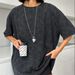 Women's Clothing Women's Niche Design Heart T Shirt Lazy Versatile Casual Mid Length Trendy Tops For Women Summer_ecoleips.com