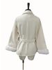 Elegant Wool-Blend Trench Coat – Mid-Length Winter Overcoat With Scarf Collar (S/M/L, Grey & Chocolate For Office Chic)_ecoleips.com