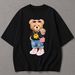 2026 Summer Fashion T-Shirt Trendy Loose Fit Casual Short Sleeve Printed Top_ecoleips.com