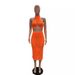 83013 Women's Sexy Knitted Chest Wrap Dress Set_ecoleips.com