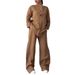 Women's Clothing Women's Fashion Cotton-Linen Suit Comfortable Loose Tops Wide Leg Pants Casual Style For Formal & Casual For Women_ecoleips.com