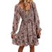 Diyun Versatile Casual Long-Sleeve Printed Long 2026 Spring/Summer New Product Elegant Commuting Dress_ecoleips.com
