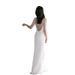 Light Wedding Bridal Travel Photography, Simple French Satin Strap Dress, Lightweight Everyday Dress For Registration_ecoleips.com