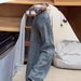 Women's Sparkly Rhinestone Embellished Denim Jeans Fleece Lined Slimming Wide Leg Plus Size Straight Leg Pants_ecoleips.com
