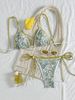 2025 New Printing European And American Bikini Strap Flower Bud Edge Split Suit Swimsuit Female Bikini Swimsuit_ecoleips.com