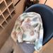 Women's Clothing Print Mohair Sweater New Sweet Soft Glutinous Knitted Top_ecoleips.com