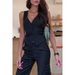 Women's Clothing New Style Lace Up Casual Women's Tops INS Holiday Loose Multi Color Fashion Vest_ecoleips.com