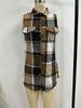 Women's Plaid Sleeveless Vest Loose Fit Fashion Outerwear Trendy Clothing Autumn Winter_ecoleips.com