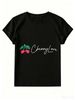 Women's Heart-shaped Fruit T-shirt, A Stylish And Casual Top._ecoleips.com