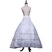 Elegant Lolita Wedding Petticoat – Adjustable Long Puffy Underskirt For Bridal Gowns & Evening Dresses (White)_ecoleips.com