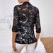 European And American Cross-border 2026 Spring New Elegant Solid Color Fashion Lace Patchwork Blazer Jacket For Women_ecoleips.com