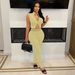 K European And American Women's Casual Sexy Knitted Low Chest Exposed Navel High Waist Pants Two-piece Set_ecoleips.com