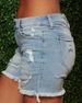 Women's Clothing Ripped Raw Edge Denim Shorts Ladies Hot Pants_ecoleips.com