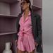 Melard Satin Comfortable Skin-Friendly Long Sleeve Shorts Printed Pajama Set European And American Autumn New Home_ecoleips.com