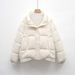 New Down Jacket Women's Small Winter Thickened Stand-up Collar Loose Duck Down Bread Jacket To Keep Warm_ecoleips.com