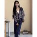 High-end, Extremely Stylish And Fashionable Casual Sports Suit For Women, Autumn/winter 2025 New Striped Shirt Two-piece_ecoleips.com