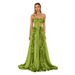Elegant French Style Women's Evening Gown Slimming A-Line Dress With Pleated Ruffled Waist For Summer New Arrival_ecoleips.com